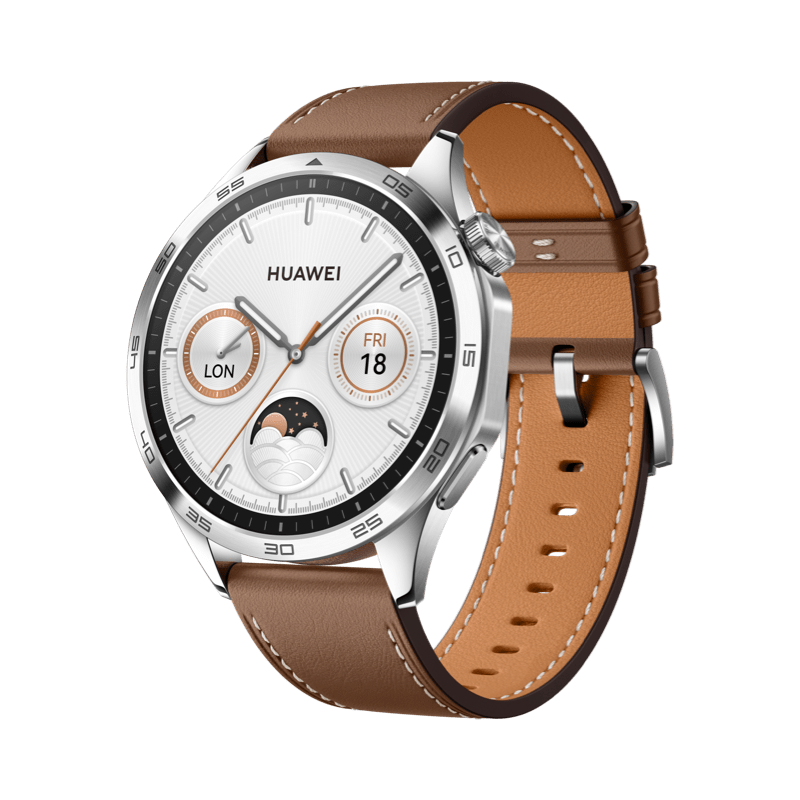 HUAWEI WATCH GT 4 46mm Marron / GPS / Bluetooth 5.2 / Montre Connectée / Compatible avec iOS et Android