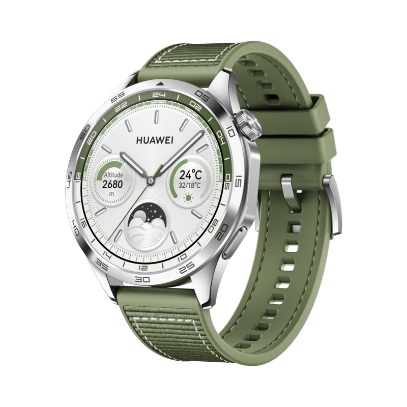 HUAWEI WATCH GT 4 46mm Vert / GPS / Bluetooth 5.2 / Montre Connectée / Compatible avec iOS et Android