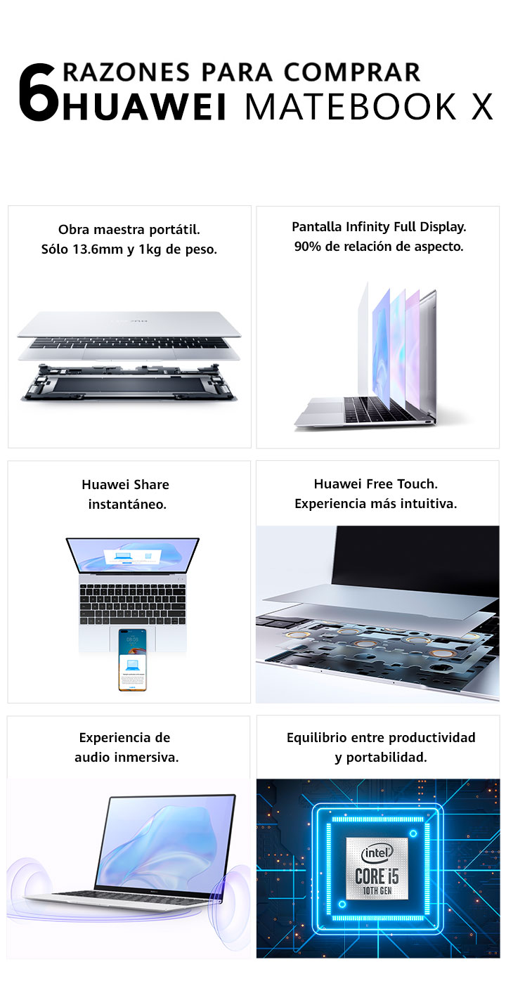 Huawei MateBook X 2020 + Razones para comprar Huawei MateBook X 2020 + Razones para comprar