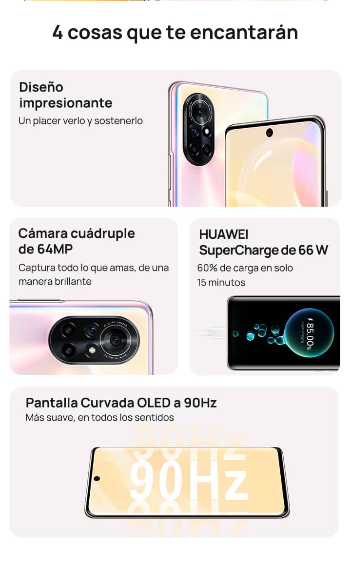 HUAWEI nova 8 + Cosas que te encantarán HUAWEI nova 8 + Cosas que te encantarán