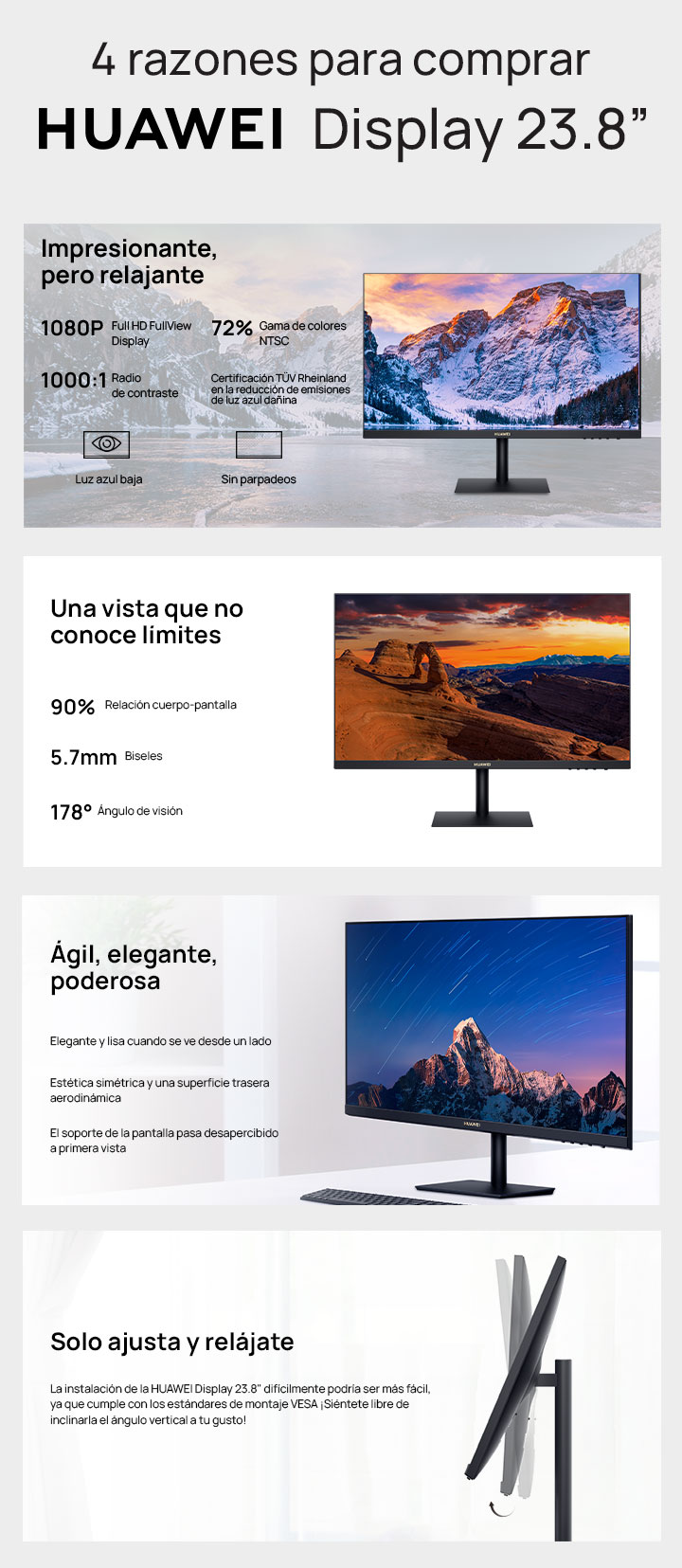 Huawei MateStation Display 23.8 + Razones para comprar Huawei MateStation Display 23.8 + Razones para comprar