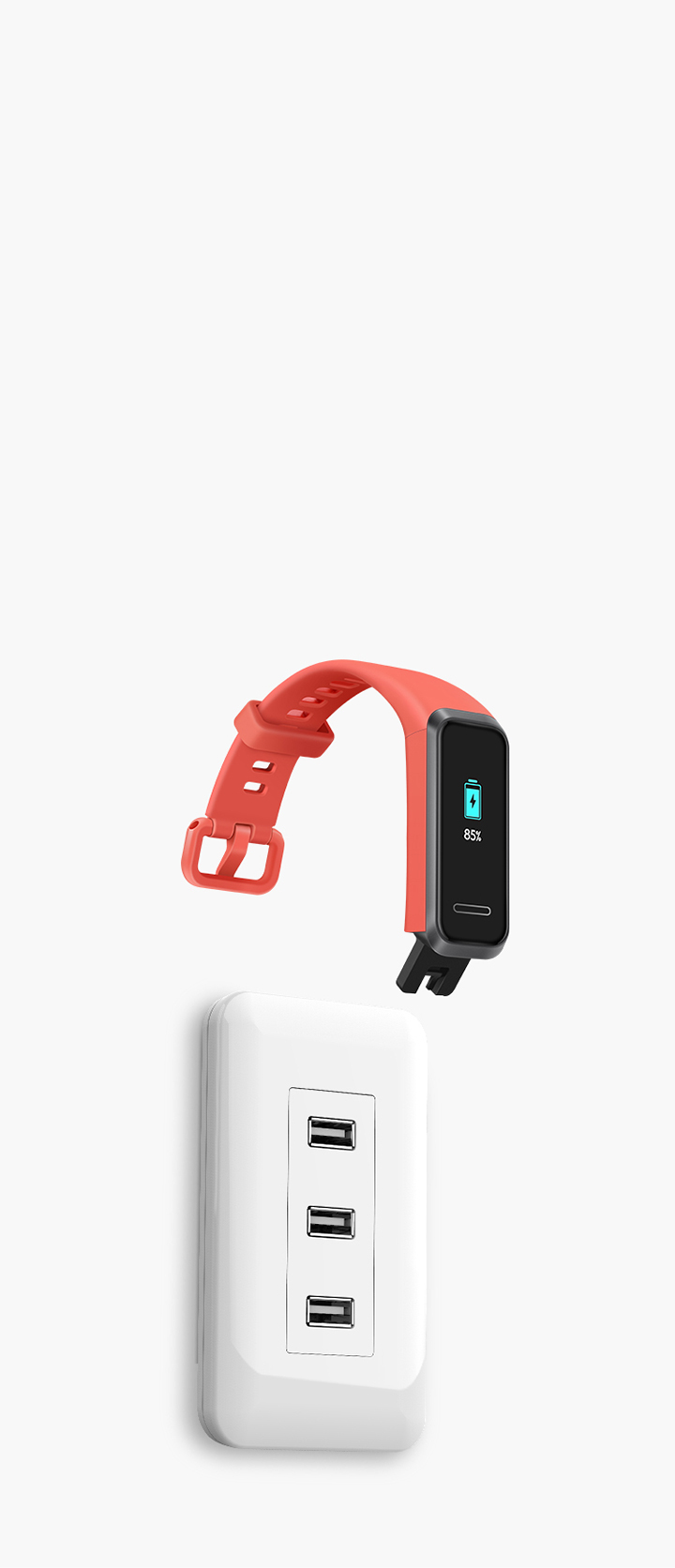 Huawei Band 4 + Conector USB incorporado Huawei Band 4 + Conector USB incorporado