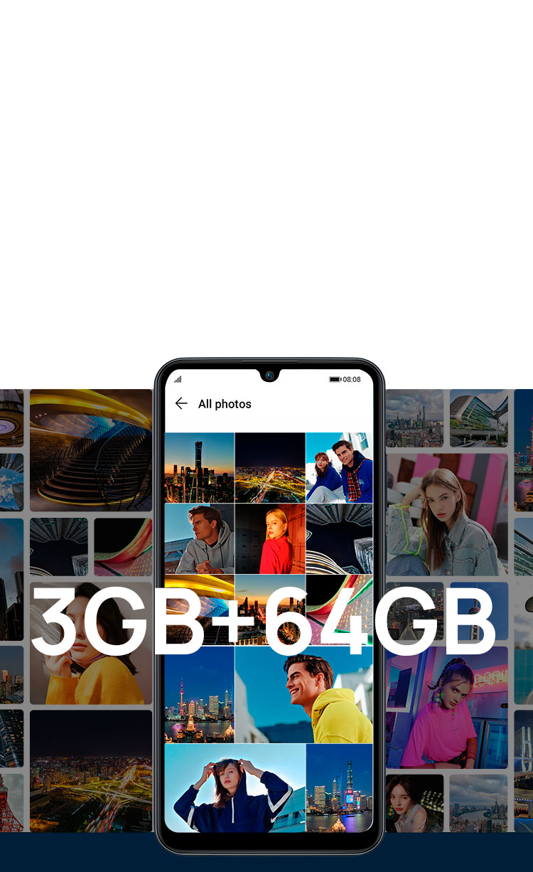 Huawei Y6p + 3 GB + 64 GB de almacenamiento Huawei Y6p + 3 GB + 64 GB de almacenamiento