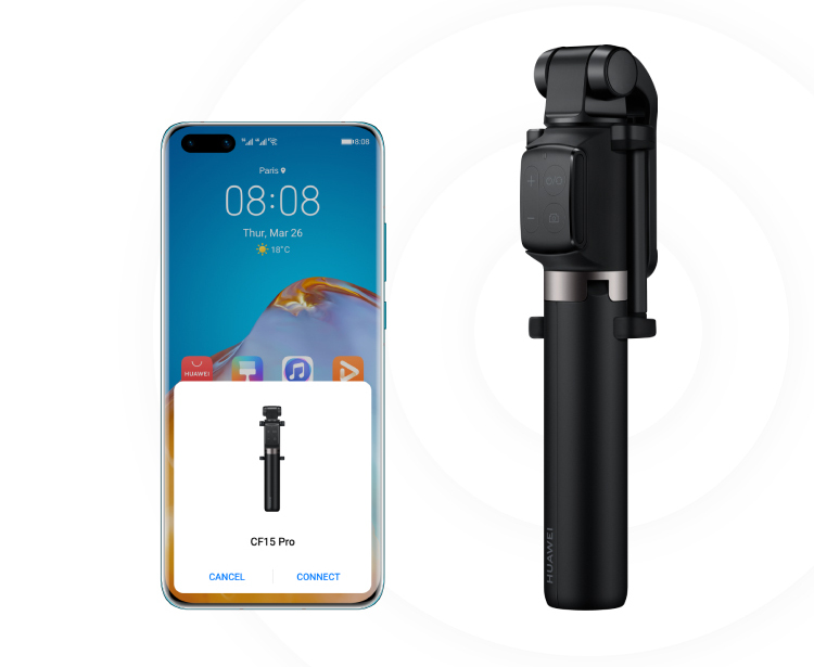 HUAWEI Tripod Selfie Stick Pro + Conexión cercana y emparejamiento instantáneo HUAWEI Tripod Selfie Stick Pro + Conexión cercana y emparejamiento instantáneo
