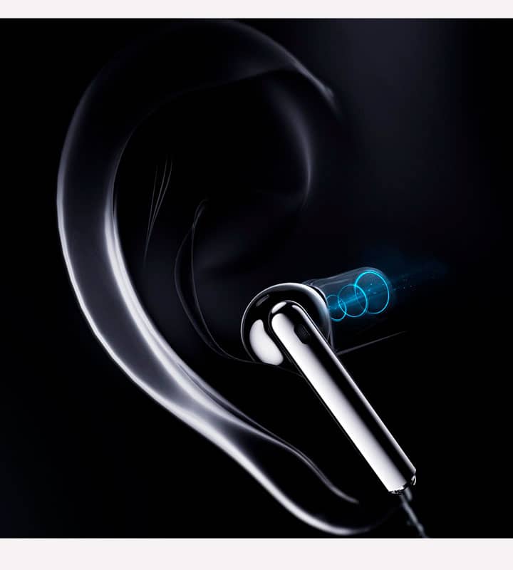 HUAWEI Freebuds 4 + Tecnología adaptativa de ajuste de oído HUAWEI Freebuds 4 + Tecnología adaptativa de ajuste de oído