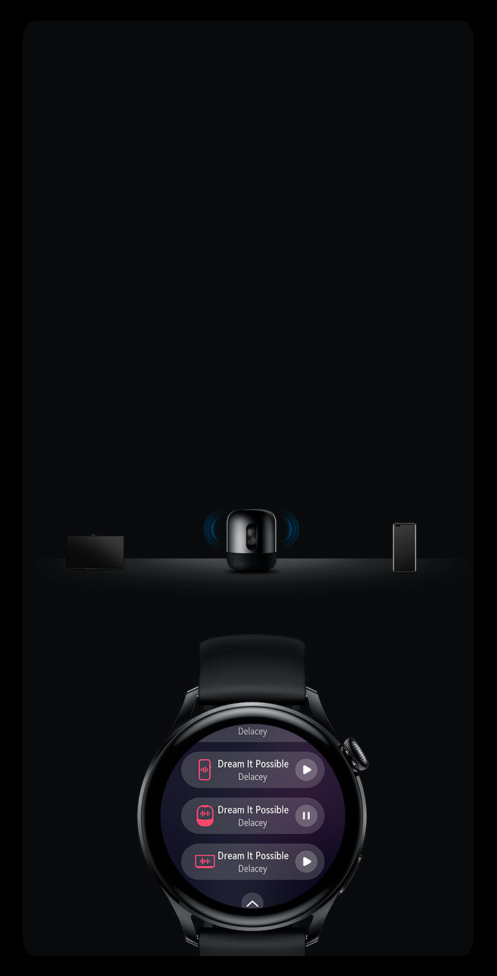 HUAWEI Watch 3 + Sonido bajo control HUAWEI Watch 3 + Sonido bajo control