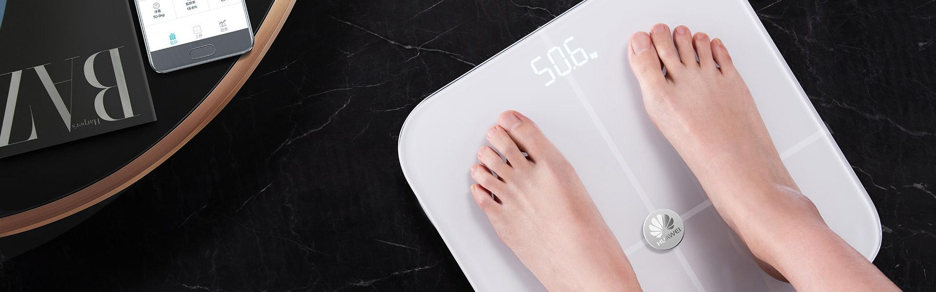 HUAWEI AH100 Smart Scale + Muestra automáticamente el peso corporal HUAWEI AH100 Smart Scale + Muestra automáticamente el peso corporal