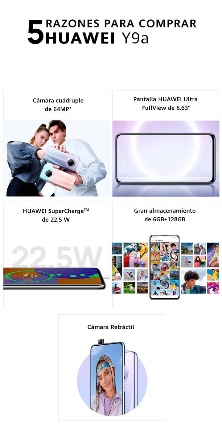 Huawei Y9a + 5 razones Huawei Y9a + 5 razones