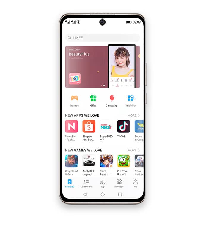 HUAWEI nova 8 + HUAWEI AppGallery HUAWEI nova 8 + HUAWEI AppGallery