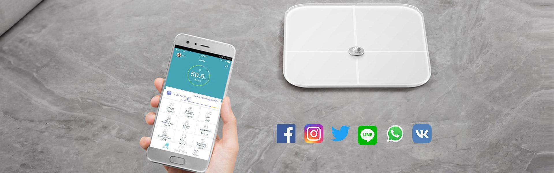 HUAWEI AH100 Smart Scale + Aplicación fácil de usar HUAWEI AH100 Smart Scale + Aplicación fácil de usar