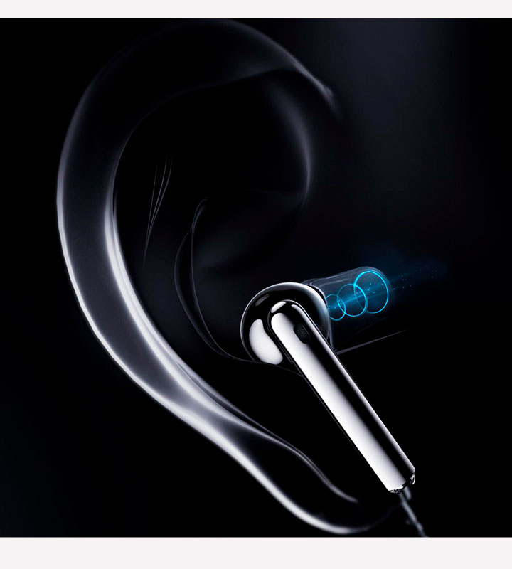 HUAWEI Freebuds 4 + Tecnología adaptativa de ajuste de oído HUAWEI Freebuds 4 + Tecnología adaptativa de ajuste de oído