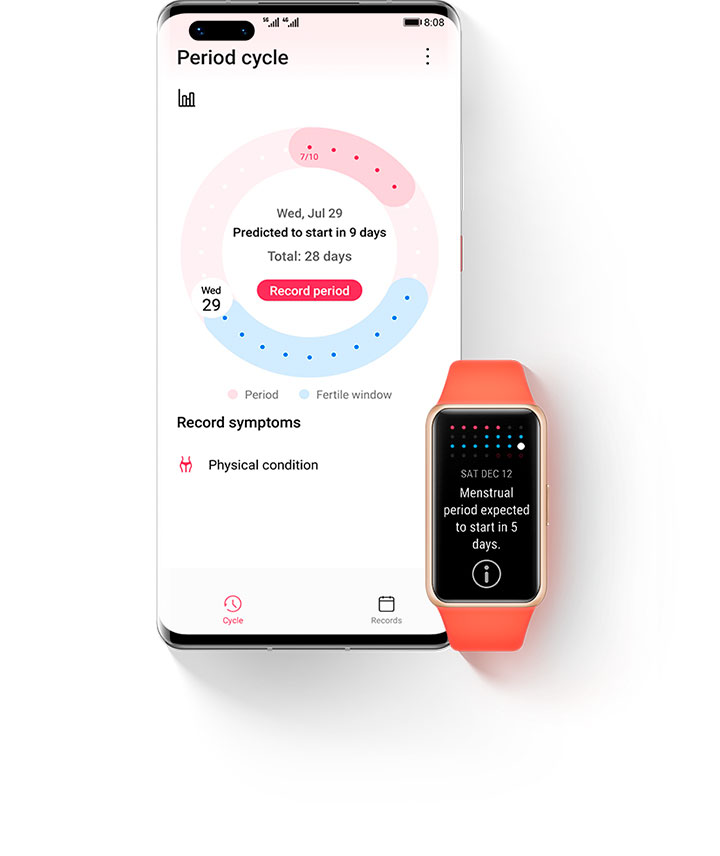 Huawei Band 6 + Seguimiento del ciclo menstrual Huawei Band 6 + Seguimiento del ciclo menstrual