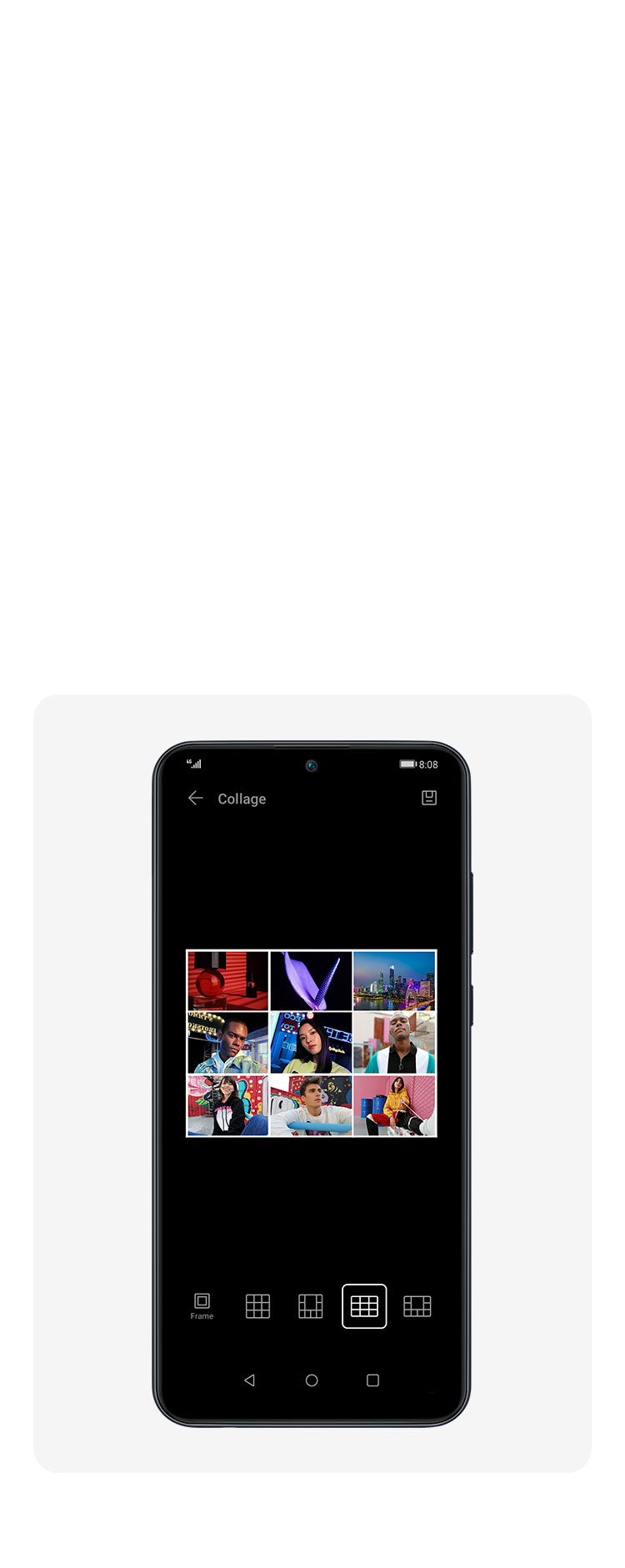 Huawei Y6p + EMUI 10.1 Smart collage Huawei Y6p + EMUI 10.1 Smart collage