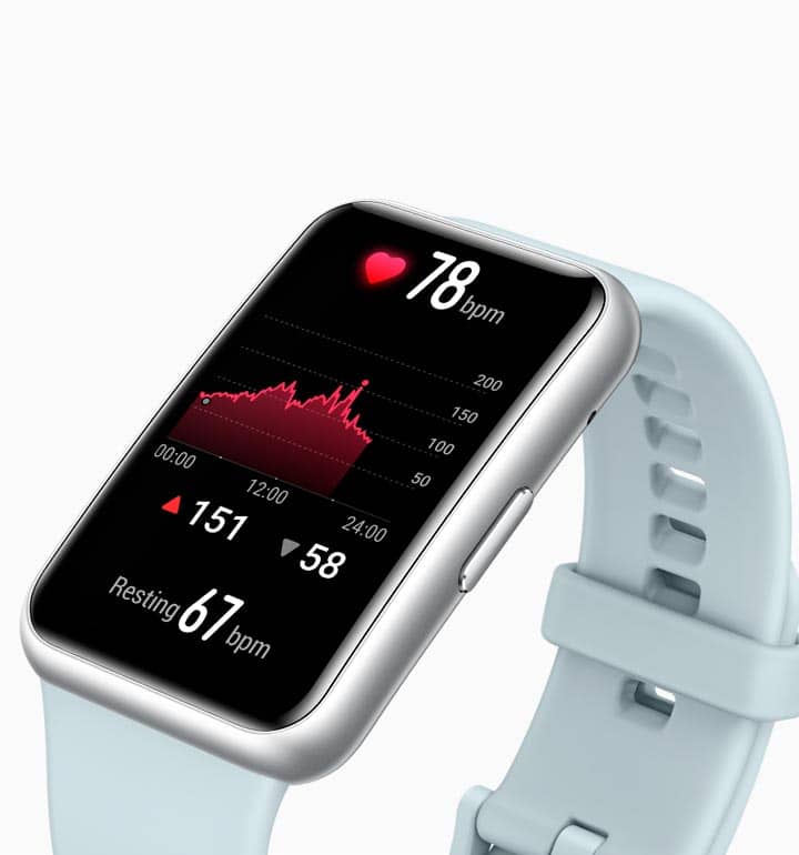 HUAWEI Watch Fit New + Monitoreo de ritmo cardiaco HUAWEI Watch Fit New + Monitoreo de ritmo cardiaco