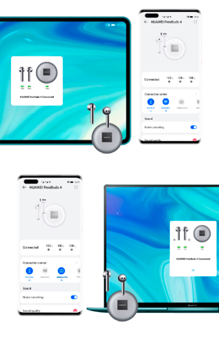 HUAWEI Freebuds 4 + Huawei AI Life HUAWEI Freebuds 4 + Huawei AI Life