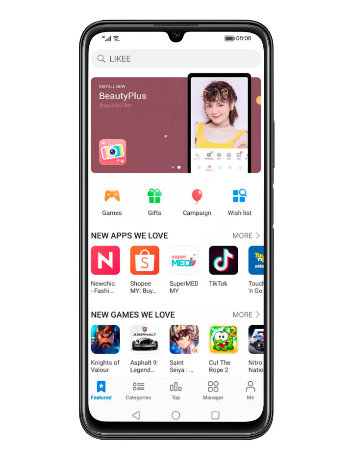 HUAWEI nova Y60 + AppGallery HUAWEI nova Y60 + AppGallery