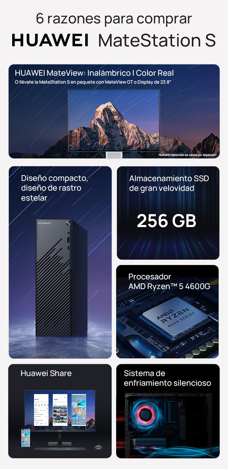 Huawei MateStation S + Razones para comprar Huawei MateStation S + Razones para comprar