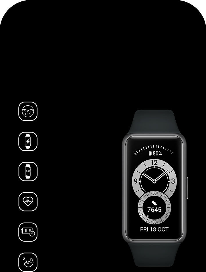 Huawei Band 6 + Características principales Huawei Band 6 + Características principales