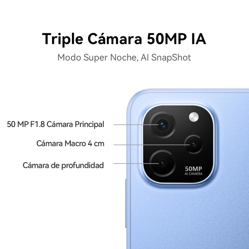 HUAWEI nova Y61, 50 MP, 4+128, 5000mAh, Negro